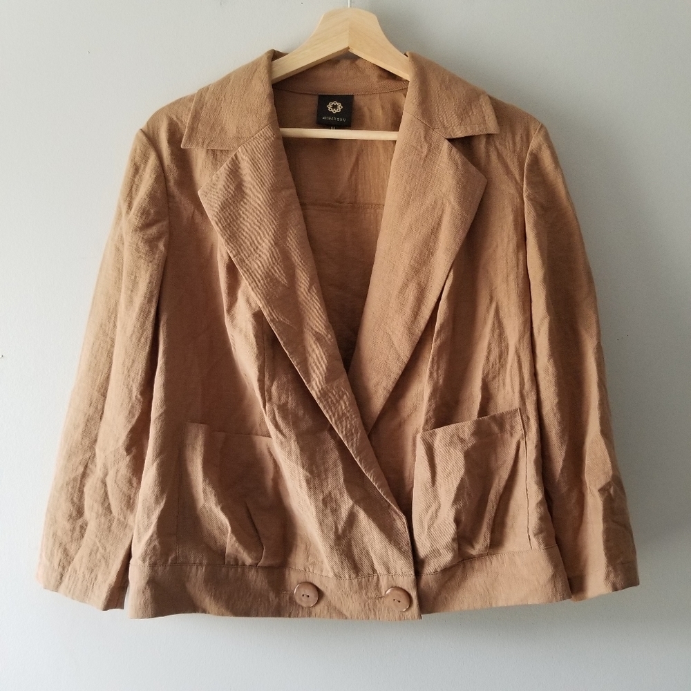 Amber Sun Tencel Blazer Jacket Medium